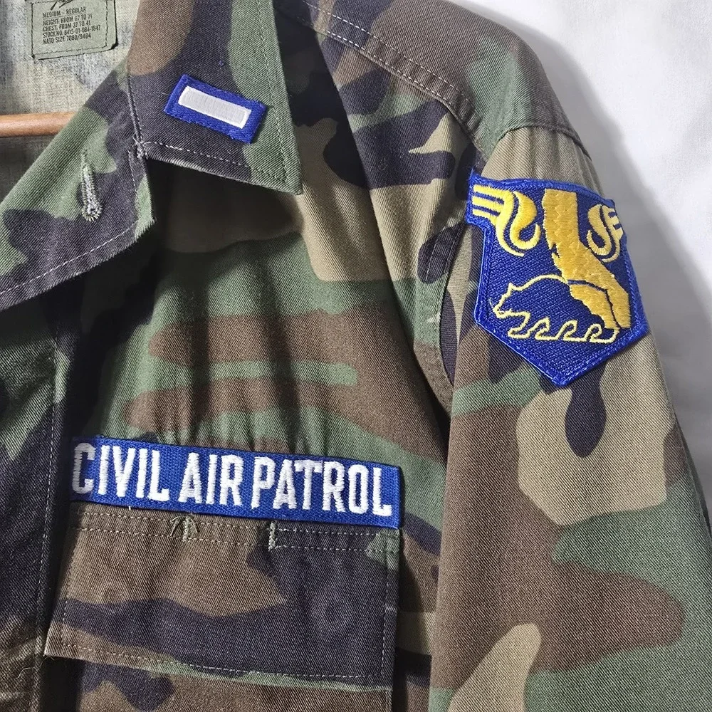 Civil Air Patrol California  Woodland Combat Coat Medium Nato Size 7080/9404